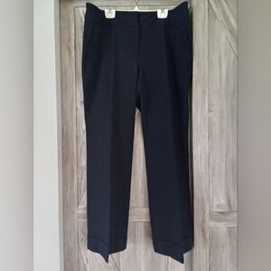 Nygard Collection Navy Cuffed Dress Pants 14